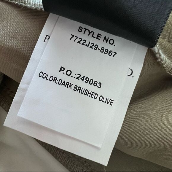 PAIGE Women's Maria Pant Vegan Leather Self Belt Exposed Button Fly - Picture 11 of 11